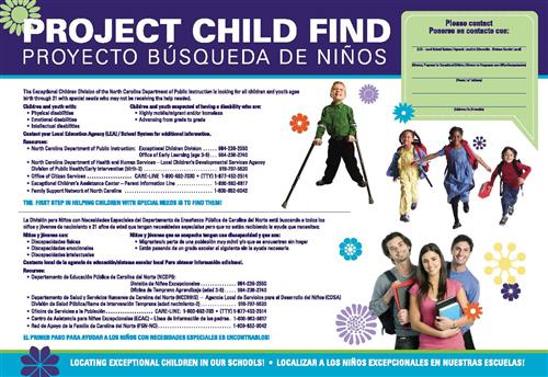 Project Child Find Spanish